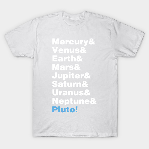 Planets Helvetica T-Shirt-TOZ